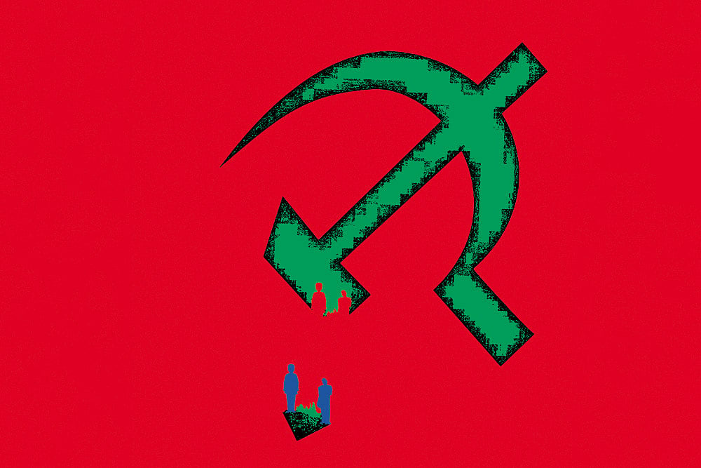 Illustration: Vikas Thakur : While disenchantment among Dalits and Adivasis in Kerala reflects a shift in the Left’s orientation in the state towards an aspirational middle class, the unease among Muslims underscores the dilemmas of electoral balancing. 