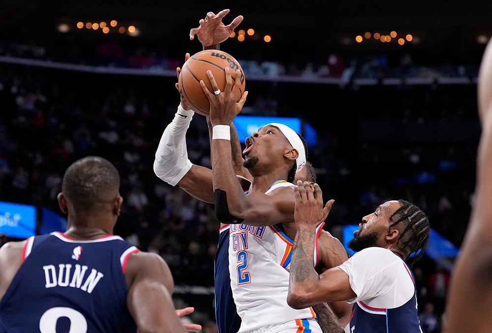 Los Angeles Clippers vs Oklahoma City Thunder NBA basketball-Shai Gilgeous-Alexander