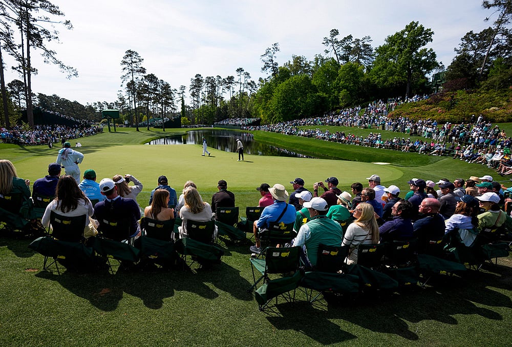 Masters golf tournament Practice round photos-Scottie Scheffler