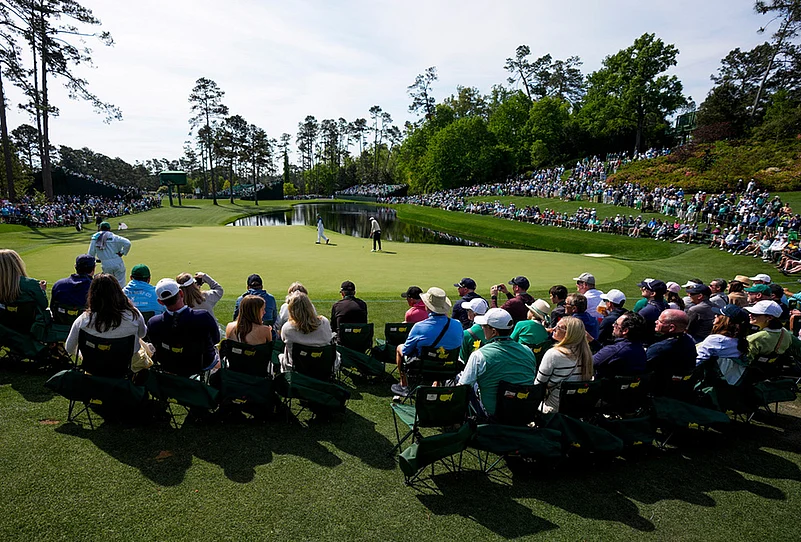 Masters golf tournament Practice round photos-Scottie Scheffler