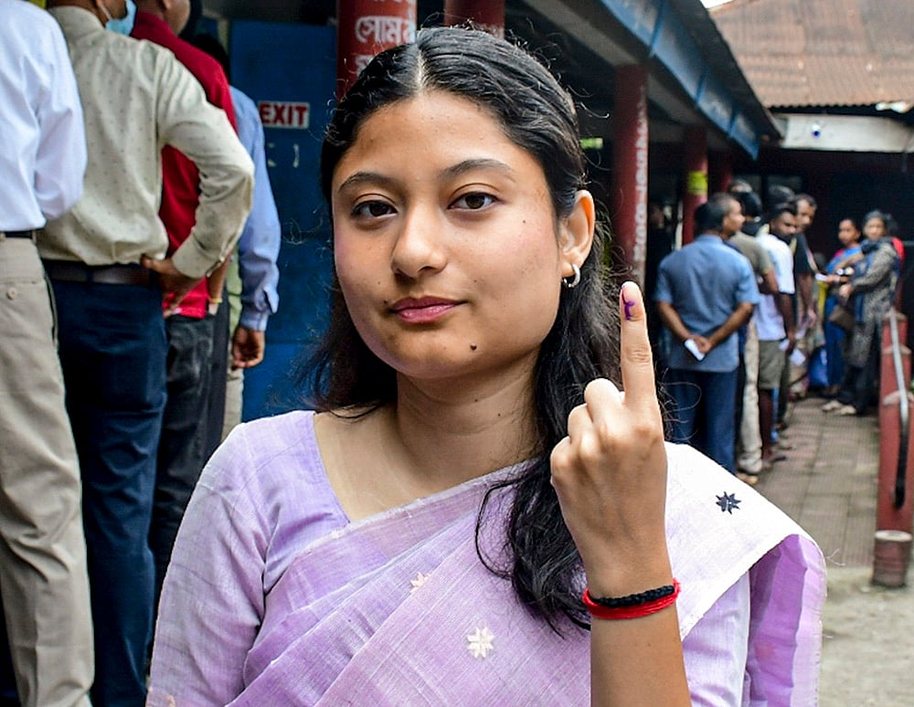 Assam polls: Kunki Chowdhury casts vote