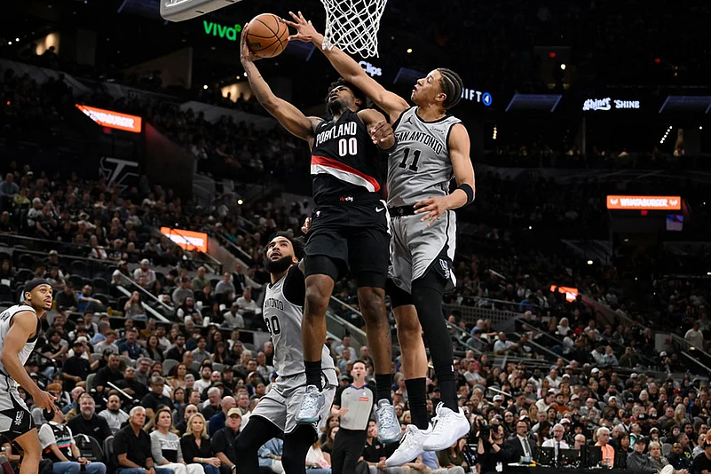 NBA Basketball Game: Portland Trail Blazers vs San Antonio Spurs