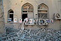War From An Ocean Away Photo: IMAGO/Anadolu Agency : Iran Will Not Die: A view of the destruction at the Sharif University of Technology, targeted by the US and Israel, on April 7, 2026, in Tehran