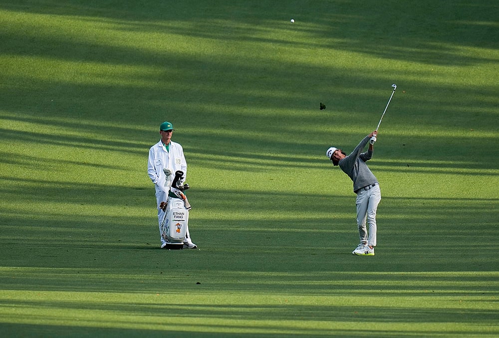 Masters golf tournament Practice round photos-Ethan Fang