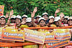 Why The Elite Hate Freebies Photo: IMAGO/ANI News : People holding posters of Lakhpati Didi Scheme posters during a roadshow of Prime Minister Narendra Modi, in Nava Raipur, Chattisgarh
