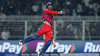 LSG Vs RR Match Prediction, IPL 2026: Who Will Win Indian Premier League Match 32 Today? IPL/X : Mukul Choudhary celebrating LSG's win against KKR in IPL 2026 clash at Eden Gardens in Kolkata.
