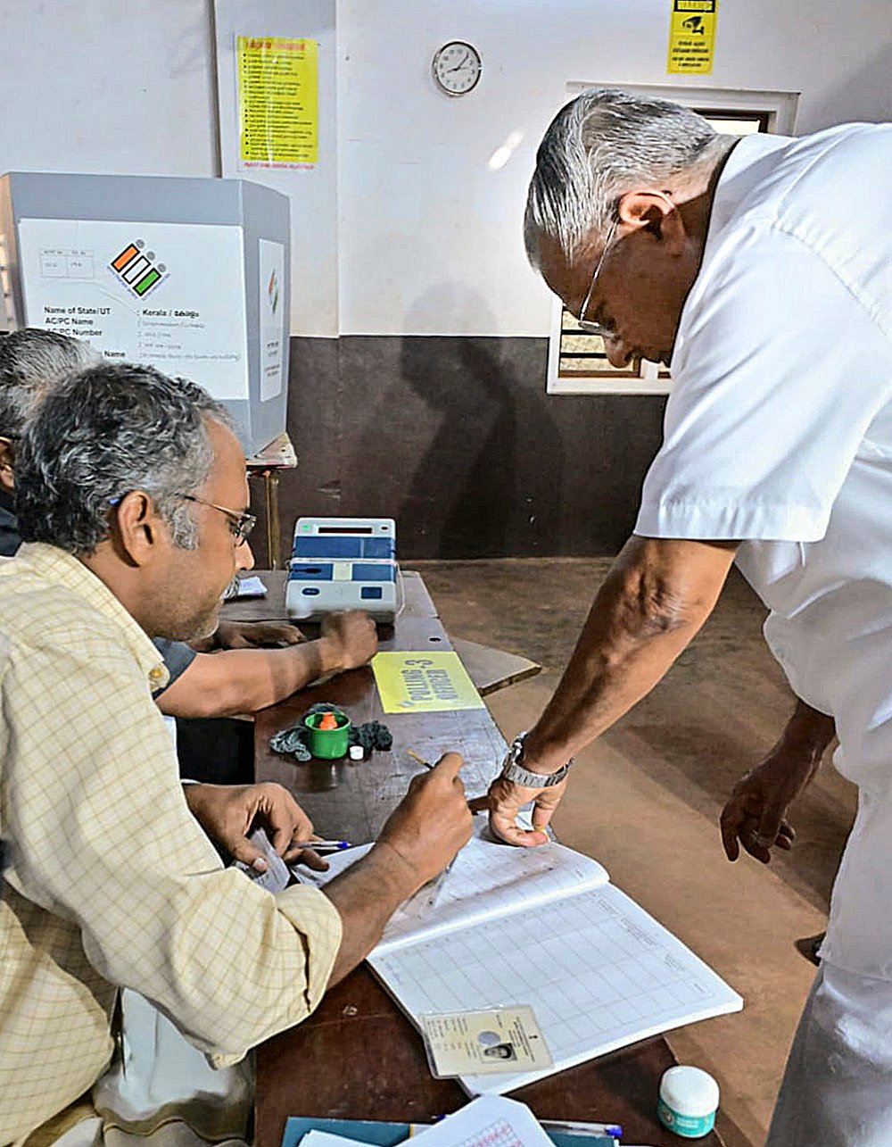 Kerala polls: CM Vijayan casts vote