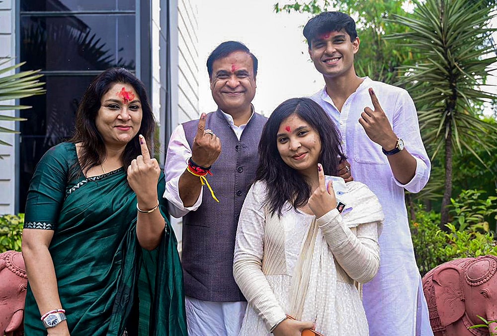 Assam polls: CM Himanta casts vote