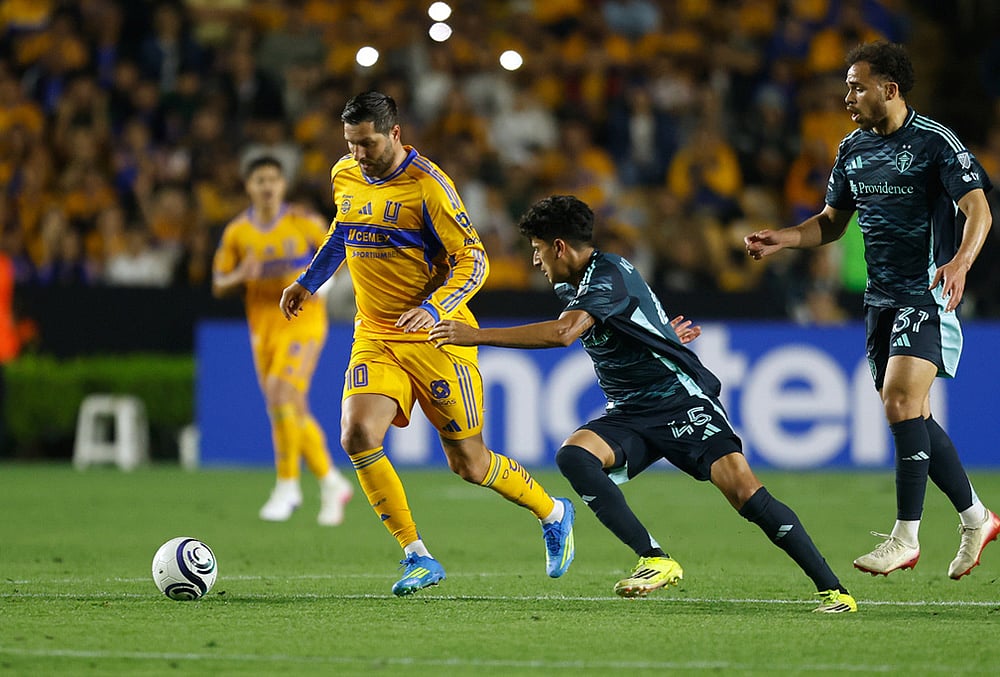 Tigres UANL Vs Seattle Sounders Concacaf champions cup 2026 quarter-final-Andre-Pierre Gignac
