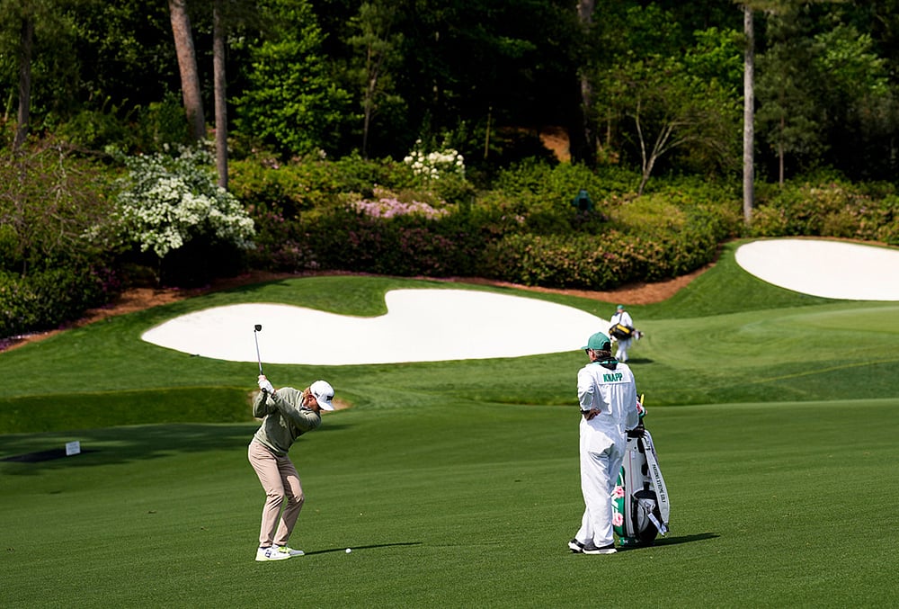 Masters golf tournament Practice round photos-Jake Knapp