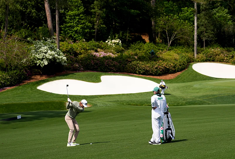 Masters golf tournament Practice round photos-Jake Knapp