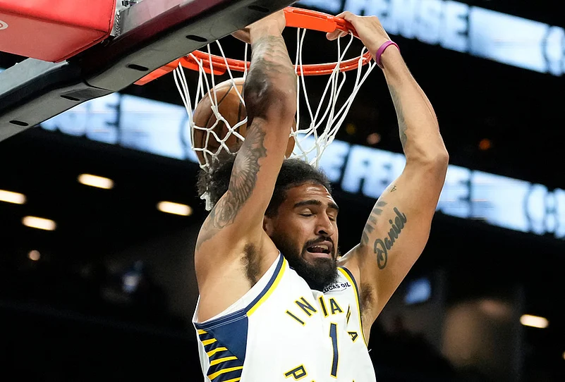 Brooklyn Nets Vs Indiana Pacers nba basketball-Obi Toppin