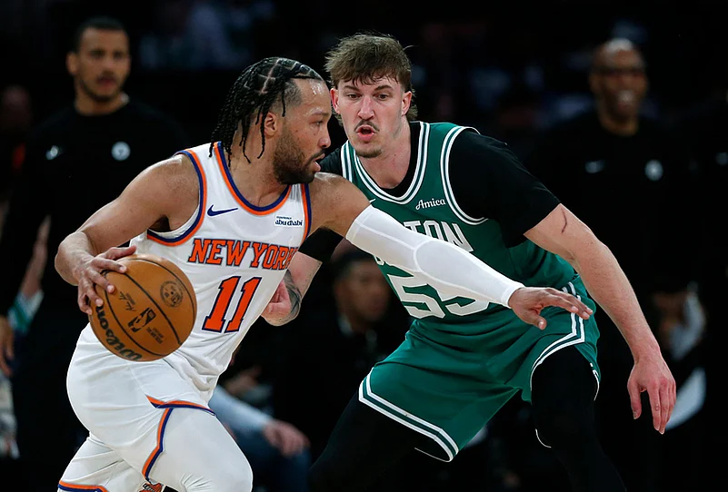 New York Knicks Vs Boston Celtics nba basketball-Jalen Brunson