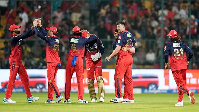 RCB will take on LSG at the M. Chinnaswamy Stadium in Bengaluru on Tuesday, April 15. - AP Photo/Aijaz Rahi