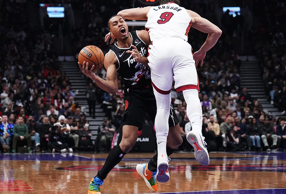Toronto Raptors Vs Miami Heat nba game-Scottie Barnes