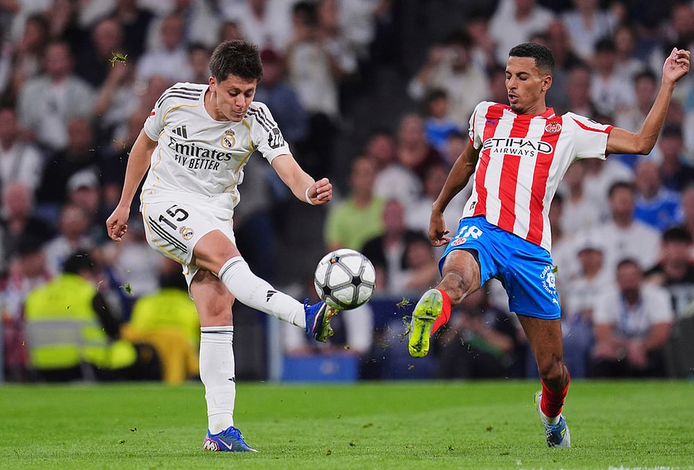 Real Madrid vs Girona Spanish La liga soccer-Arda Guler