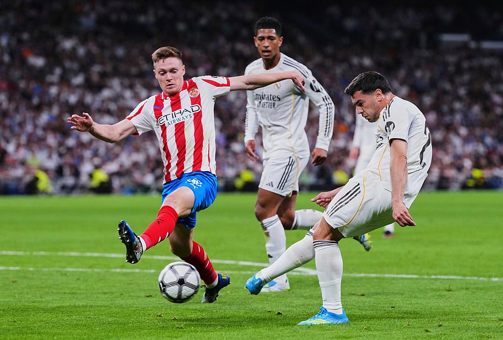 Real Madrid vs Girona Spanish La liga soccer-Brahim Diaz