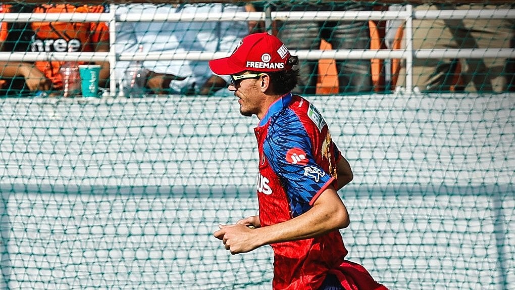 PunjabKingsIPL/X : Marco Jansen celebrating after taking the catch of Ishan Kishan during PBKS vs SRH IPL 2026 match at Mullanpur. 