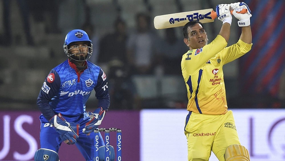 IPL 2019, DC Vs CSK: MS Dhoni hitting a six - File Photo