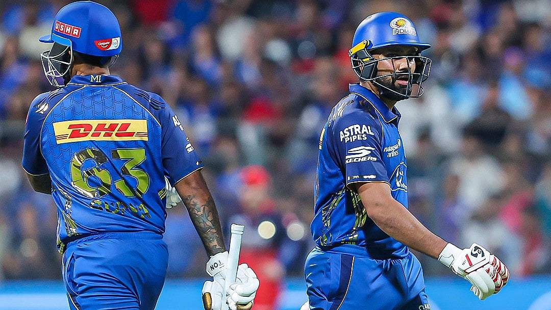 X/Star Sports : Rohit Sharma gets retired hurt after scoring 19 off 13 balls against RCB.