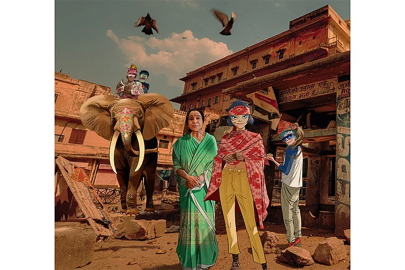 Asha Bhosle collaborated with the Gorillaz for their album The Mountain