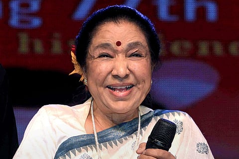 Bhosle is seen here during an event, in this file photo dated Sept. 8, 2024.