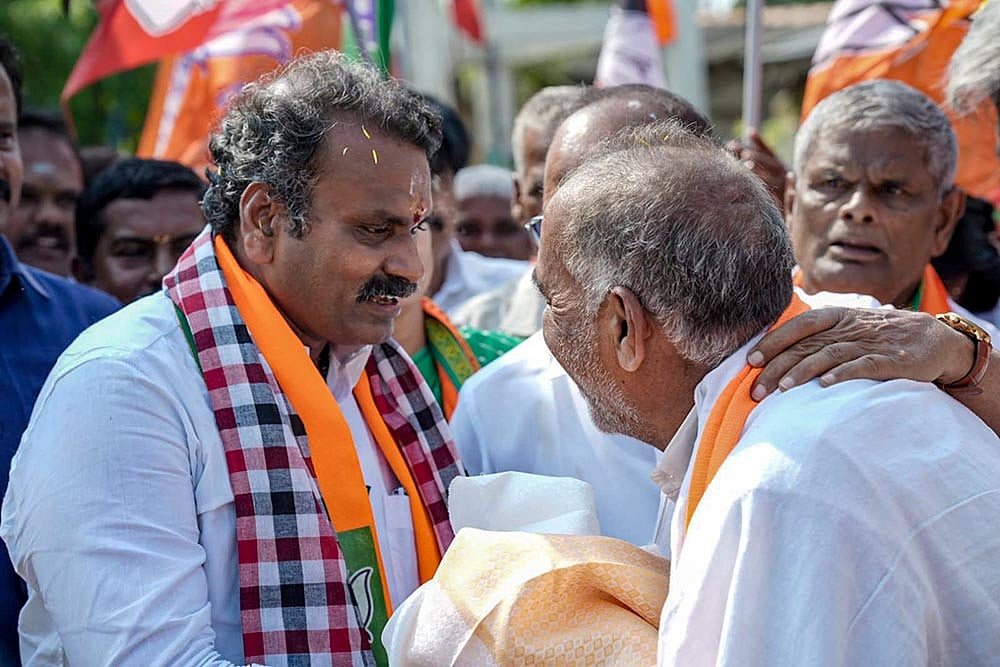 TN polls: MoS L Murugan campaign in Tiruppur