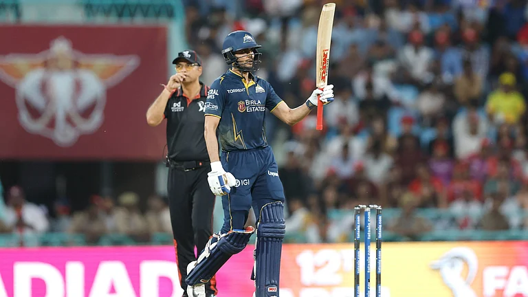 Shubman Gill's half-century takes Gujarat Titans over the lines against Lucknow Super Giants in IPL 2026 clash against Lucknow Super Giants at Ekana Stadium. - IPL/X