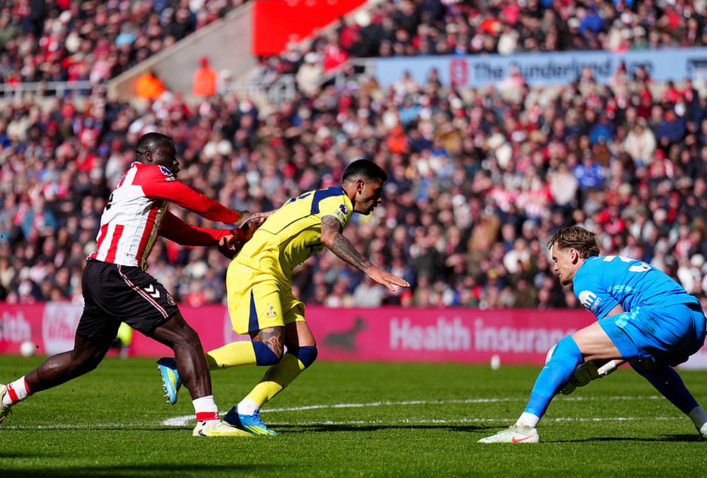 Sunderland Vs Tottenham Hotspur Premier League match-Brian Brobbey