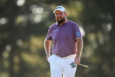 Shane Lowry, of Ireland, walks on the green on the 17th hole during the third round of the Masters golf tournament at the Augusta National Golf Club, in Augusta, Georgia.