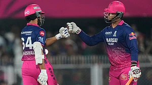| Photo: AP/Anupam Nath : KKR will lock horns with RR in match 28 of IPL 2026 at the Eden Gardens on Sunday, April 19.