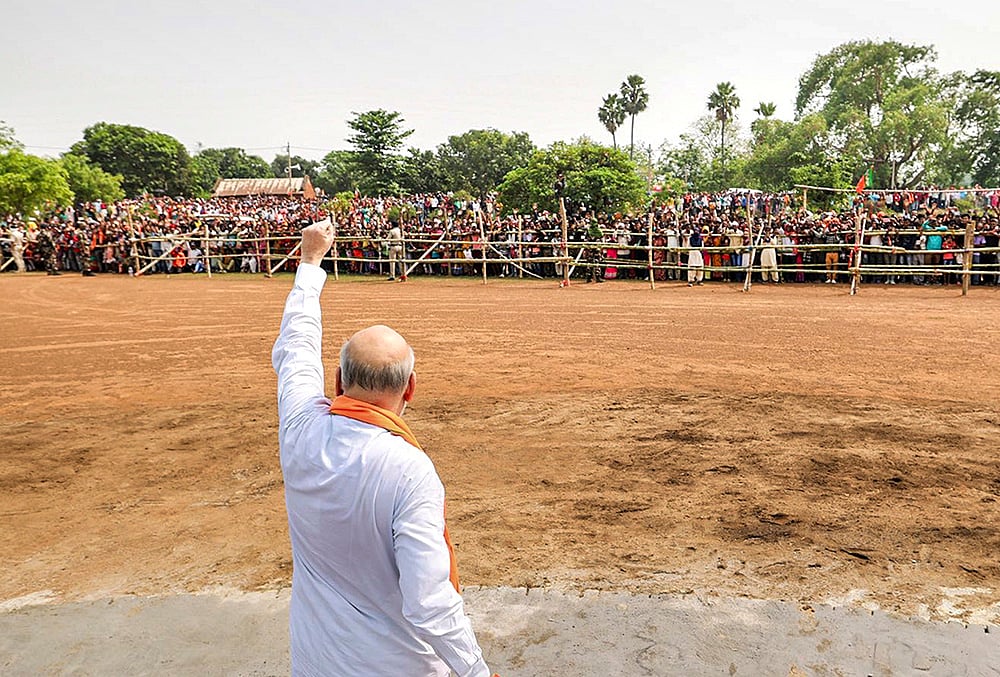 WB polls: Amit Shah campaigns in in Paschim Bardhaman