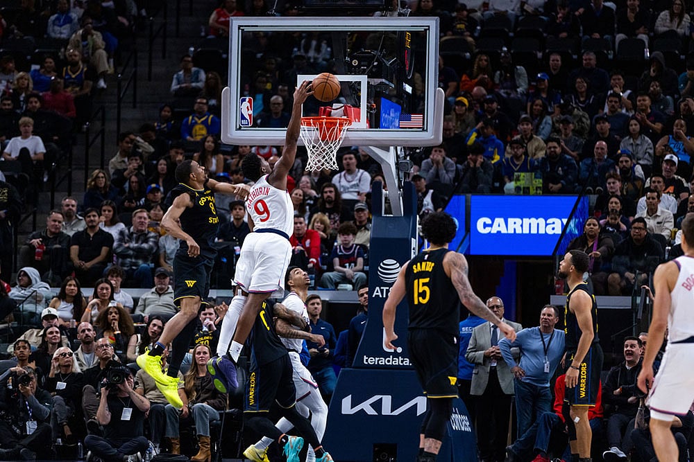 NBA Basketball Game: Golden State Warriors vs Los Angeles Clippers