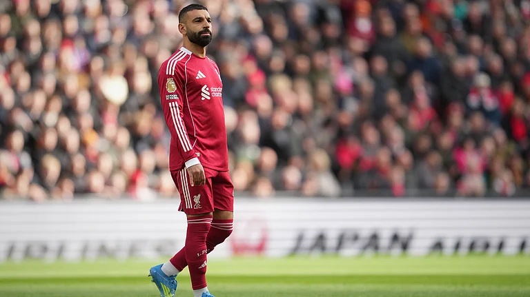 Liverpool's Mohamed Salah during the English Premier League soccer match between Liverpool and Fulham in Liverpool, England, Saturday, April 11, 2026. - | Photo: AP/Jon Super