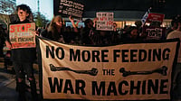 Photo: AP/Maya Levin : People take part in a protest calling for the end of the war, in Tel Aviv, Israel, Saturday, April 11, 2026.