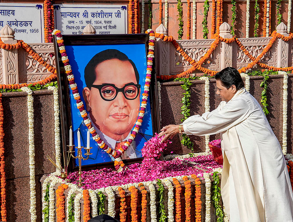 BSP supremo Mayawati pays tribute to Dr Ambedkar