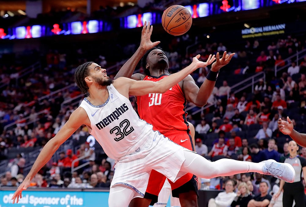 Houston Rockets Vs Memphis Grizzlies NBA basketball-Rayan Rupert