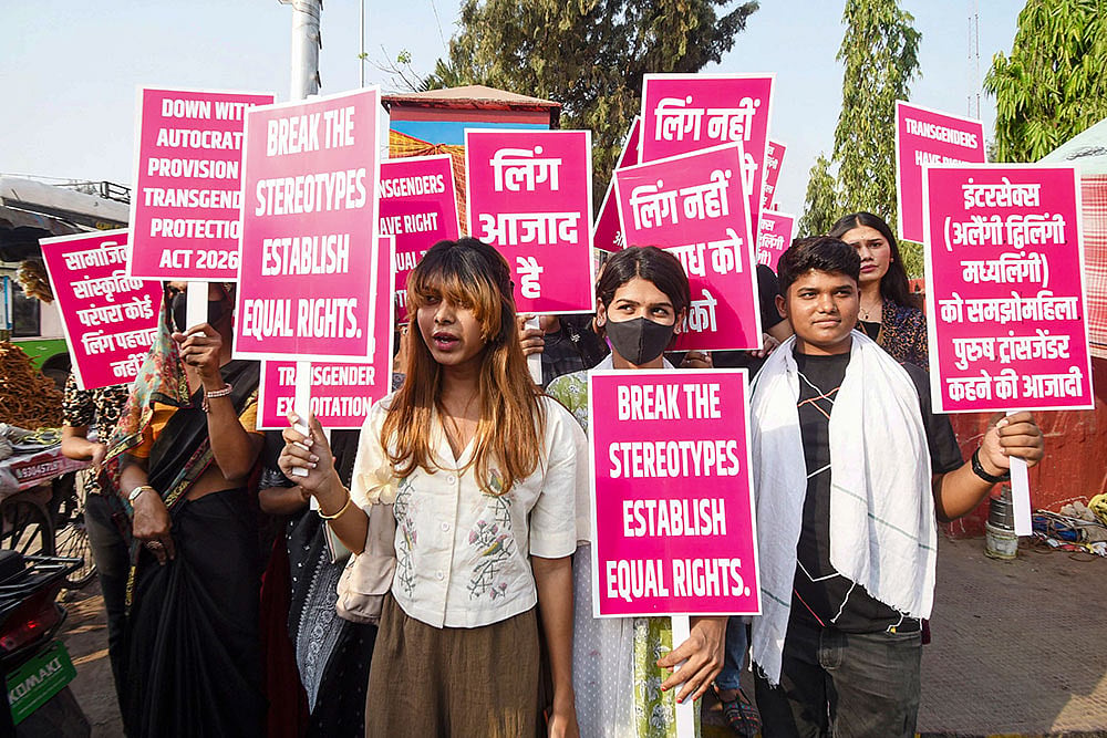 Protest against Transgender Amendment Act