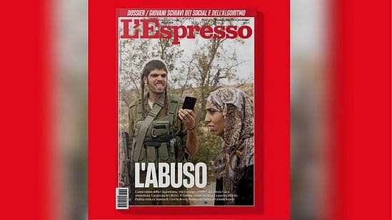 The cover explicitly criticized Israel’s military operations in Gaza, the occupied West Bank, the occupied Golan Heights, and its ongoing ground invasion of Lebanon. - L’Espresso 