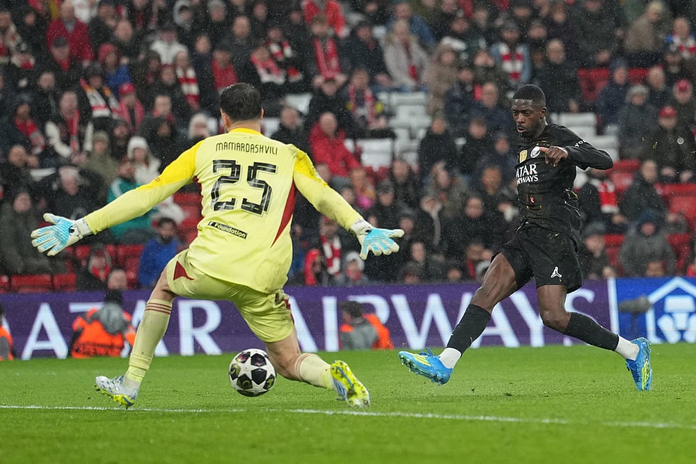 Champions League Soccer Match: Paris Saint-Germain vs Liverpool