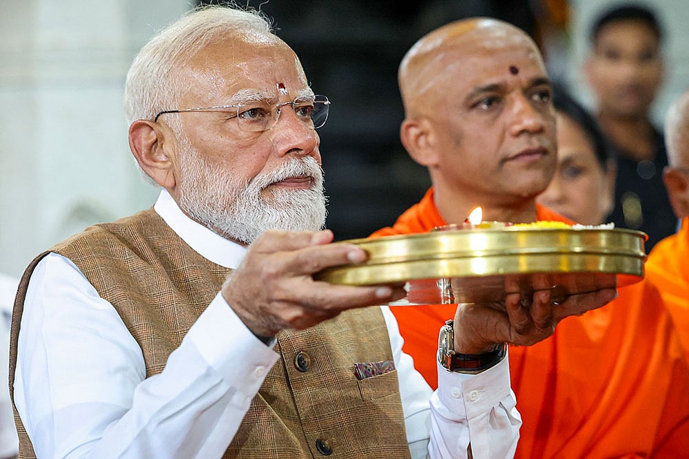 PM Modi inaugurates Guru Bhairavaikya Mandira in Mandya