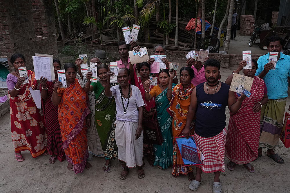In the Matua dominant constituency of Gaighata, many have found their names struck off electoral rolls after the SIR - | Photo: Sandipan Chatterjee