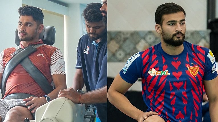 Naveen Kumar (left) and Ashu Malik are among the India kabaddi probables for the Asian Games. - Special Arrangement/Ashu Malik Instagram
