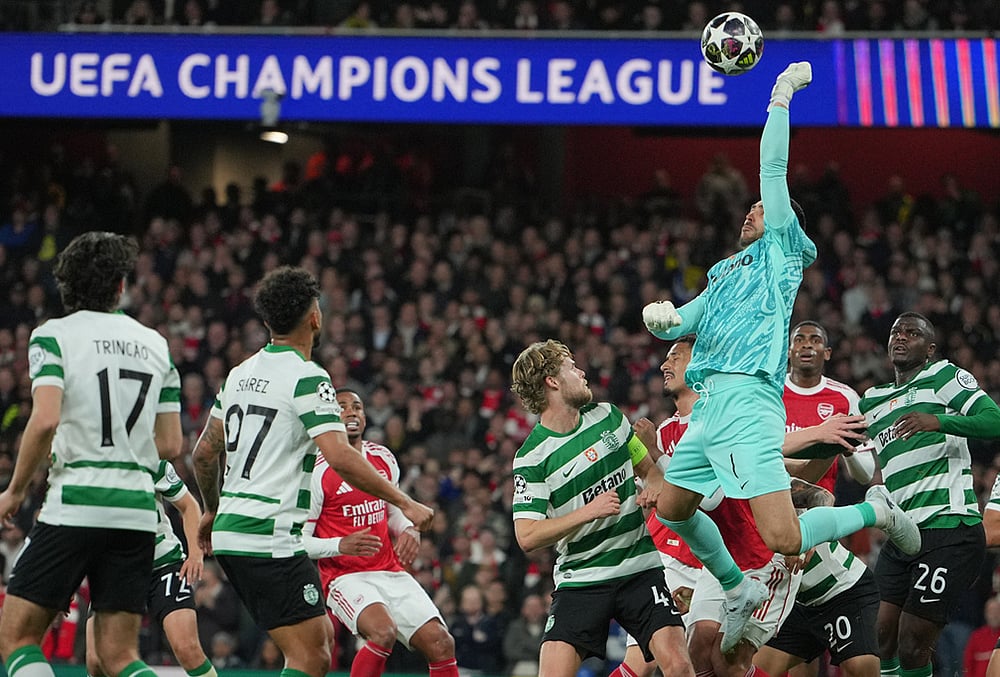 Arsenal Vs Sporting CP Champions League 2025-26 Quarter-Final-Rui Silva