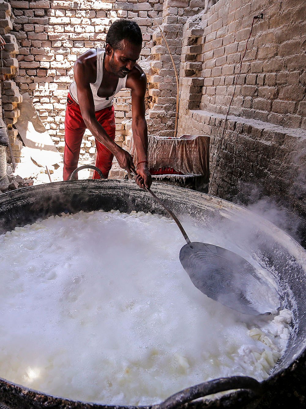 Petha preparation in Prayagraj