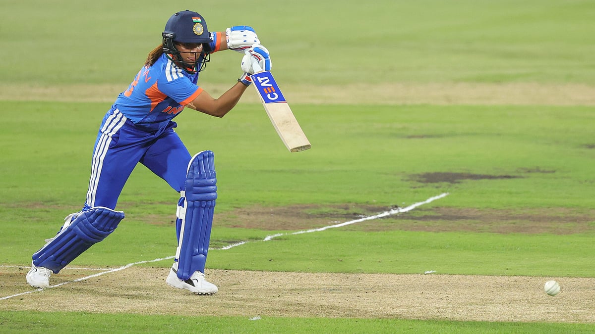 Captain Harmanpreet Kaur in action against South Africa women in Durban - BCCI
