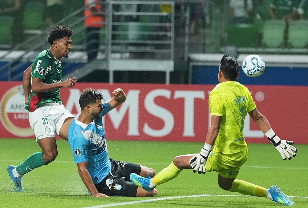 Palmeiras vs Sporting Cristal conmebol copa libertadores soccer-Luighi of Brazils Palmeiras