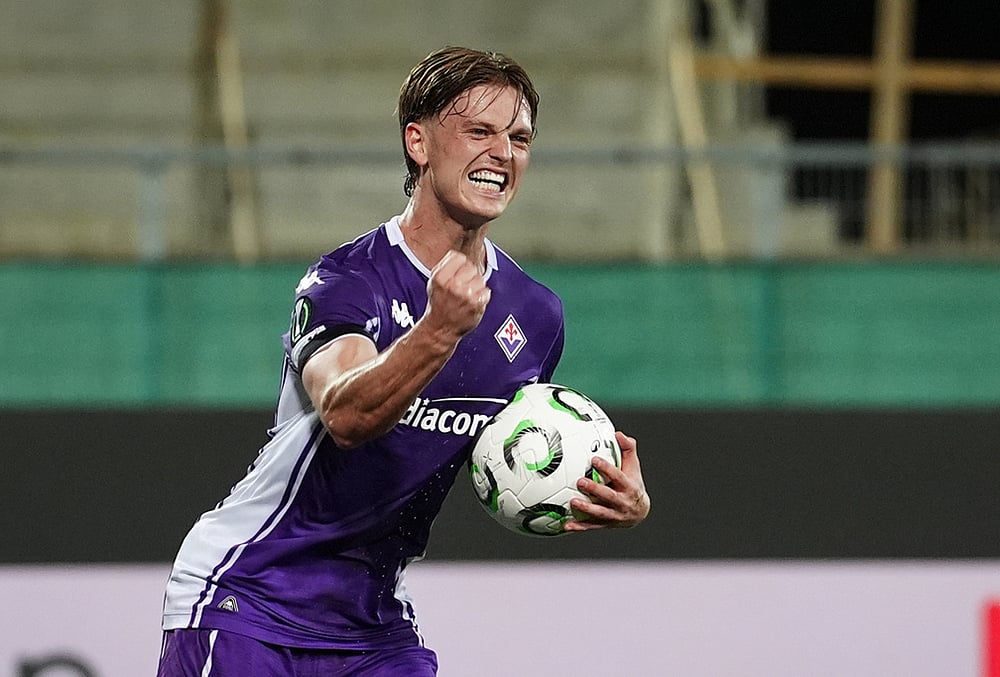 Fiorentina vs Crystal Palace UEFA Conference League soccer-Albert Gudmundsson