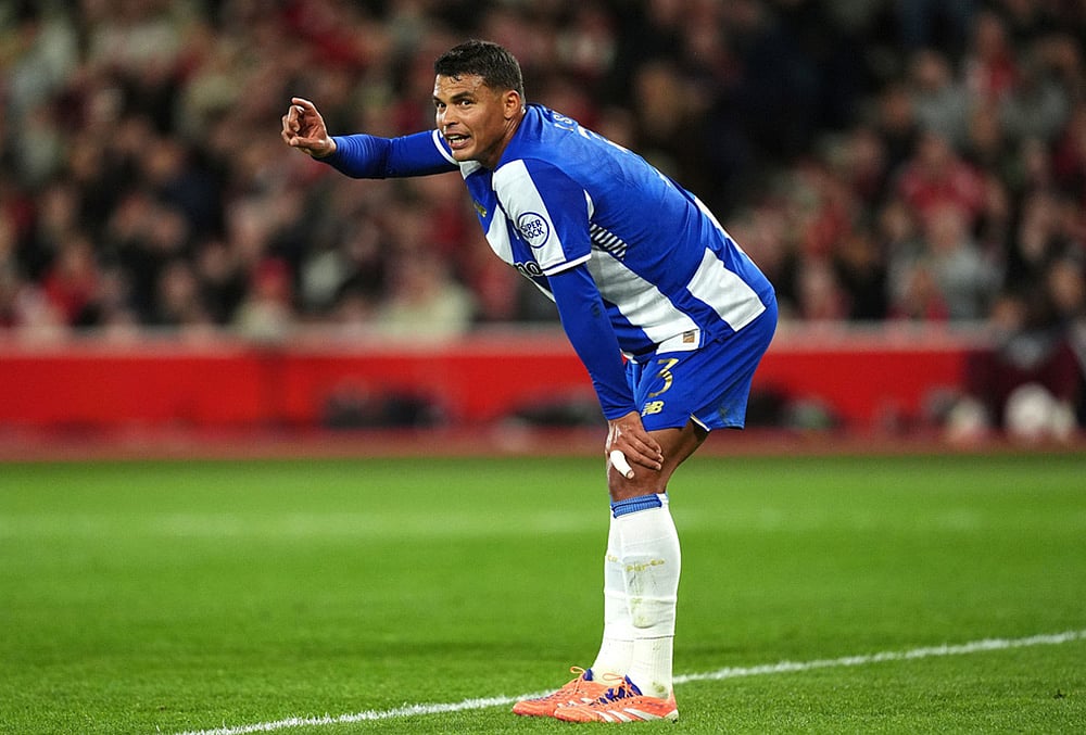 Nottingham Forest Vs FC Porto UEFA Europa League soccer-Portos Thiago Silva