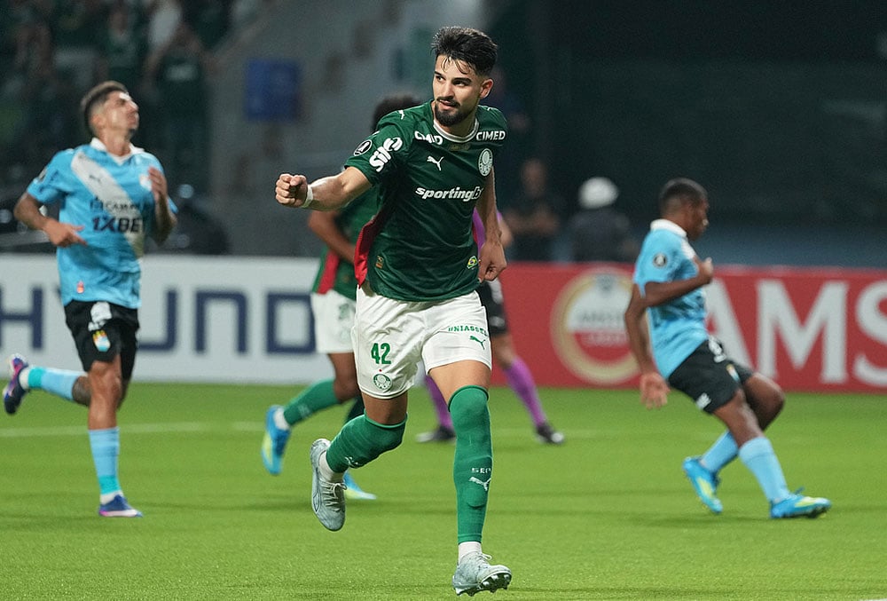Palmeiras vs Sporting Cristal conmebol copa libertadores soccer-Flaco Lopez